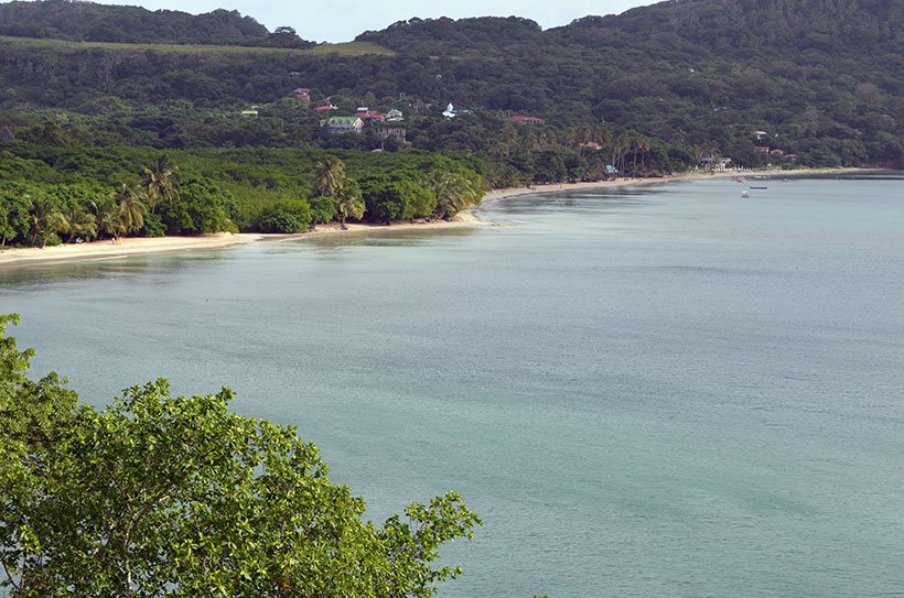 Vista de SouthWest Bay em Old Providence - Colômbia