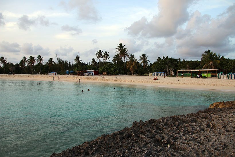 uma das praias mais amigáveis do Caribe