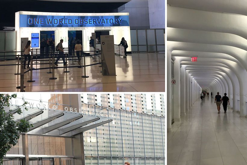 Entrada para o Observatório do One World Trade Center