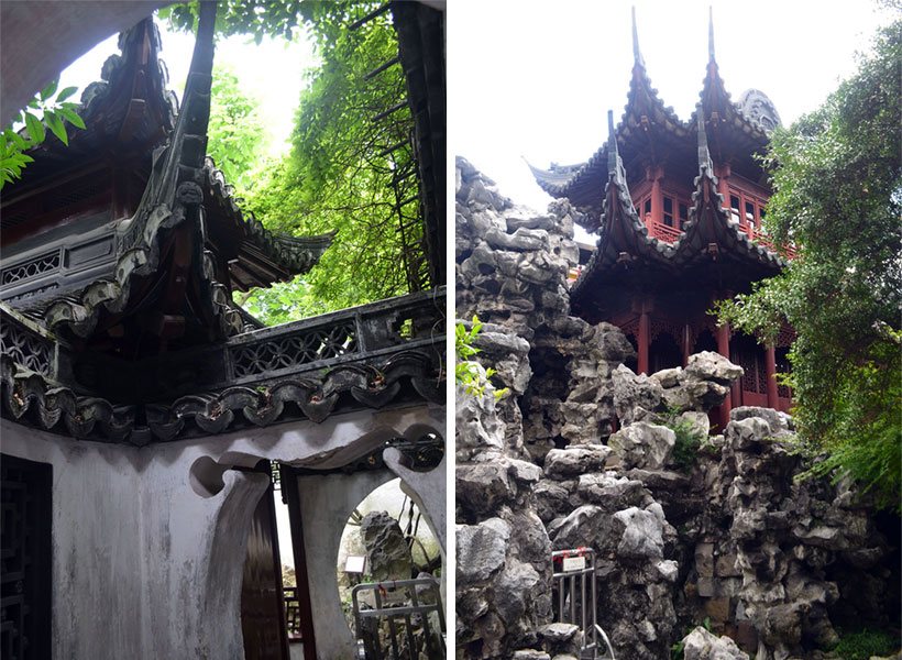 Arquitetura chinesa marcante no Yu Garden