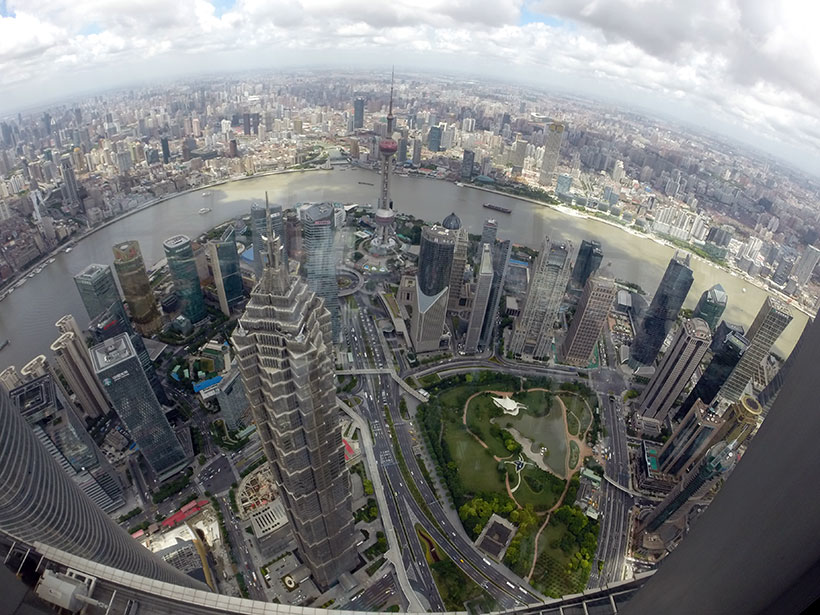 Visual espetacular de uma das cidades mais importantes da China