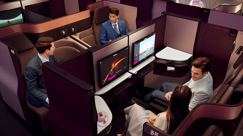 melhores classes executivas: Qatar Airways Qsuite