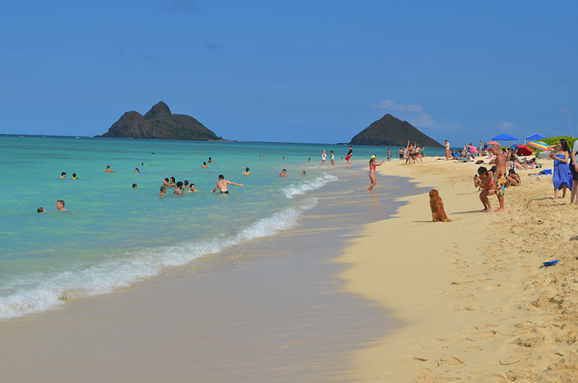 Lanikai, a praia do povo havaiano em Oahu