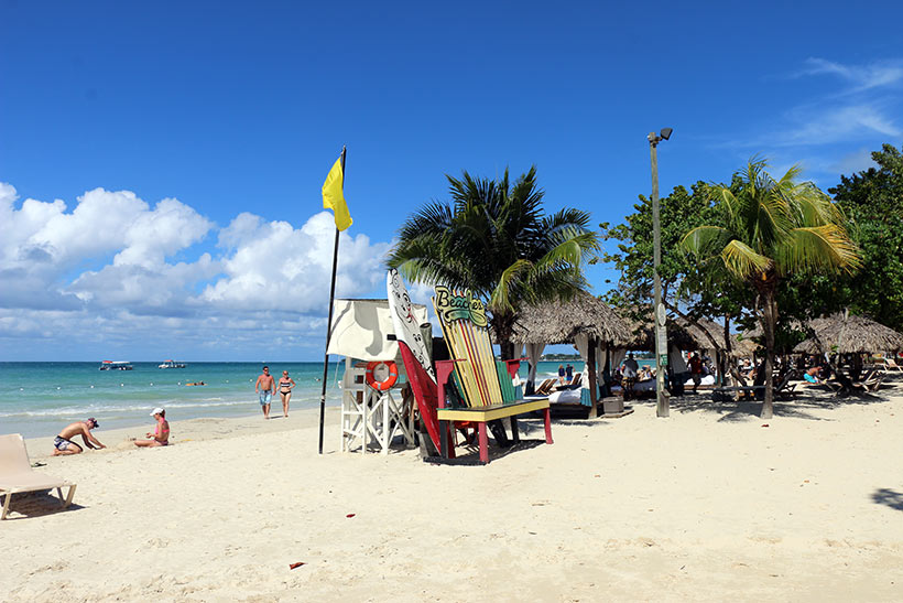Praia na Jamaiaca