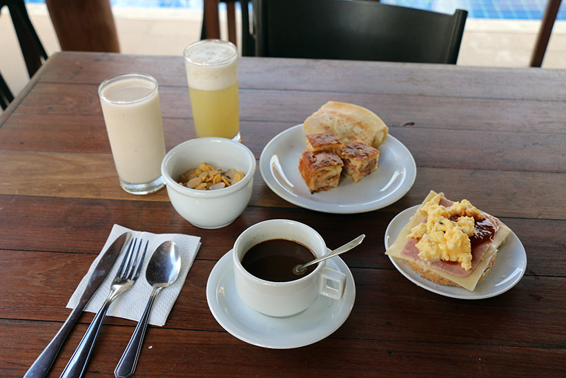 Café da manhã no Bosque da Praia