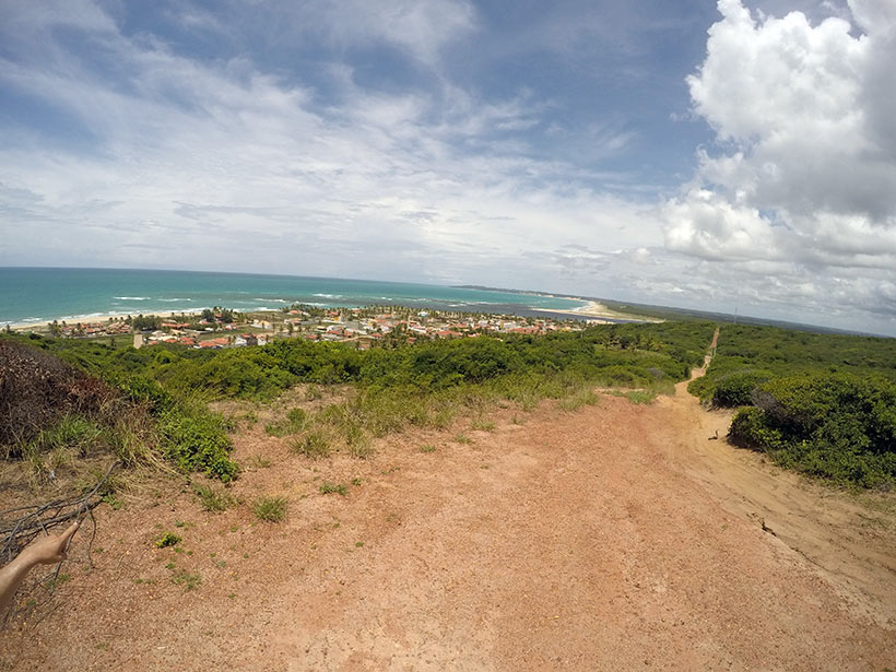 Vista da aproximação da Barra do Cunhaú