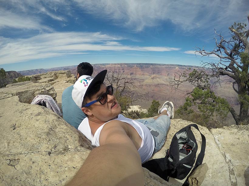 Lanchando no Grand Canyon