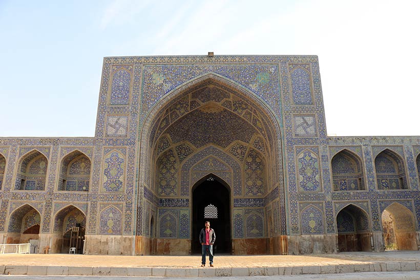 Uma das principais mesquitas de Isfahan, no Irã