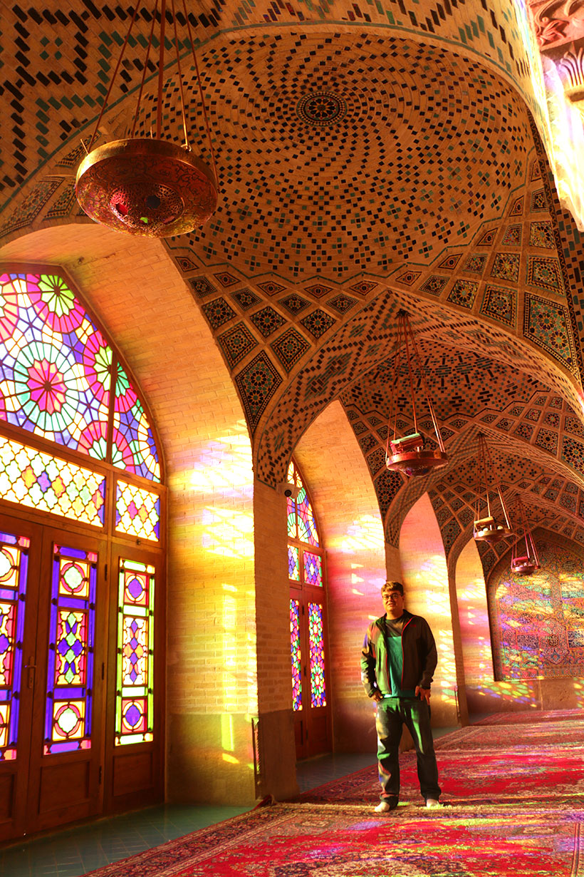 mesquita cor de rosa no Irã