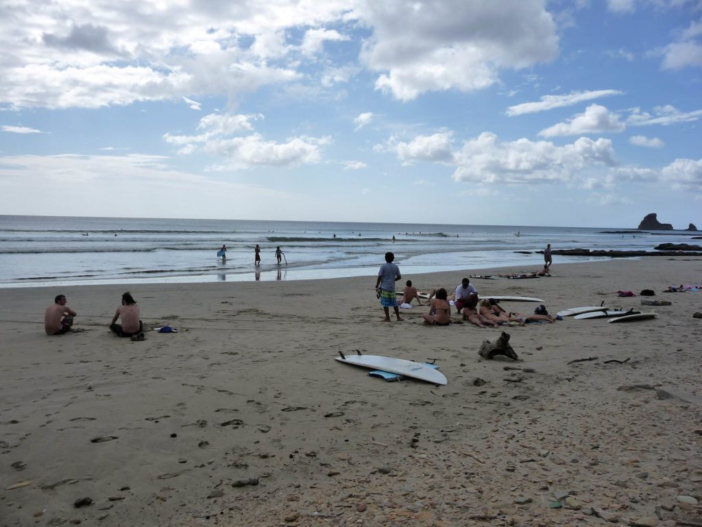 praia na Nicarágua