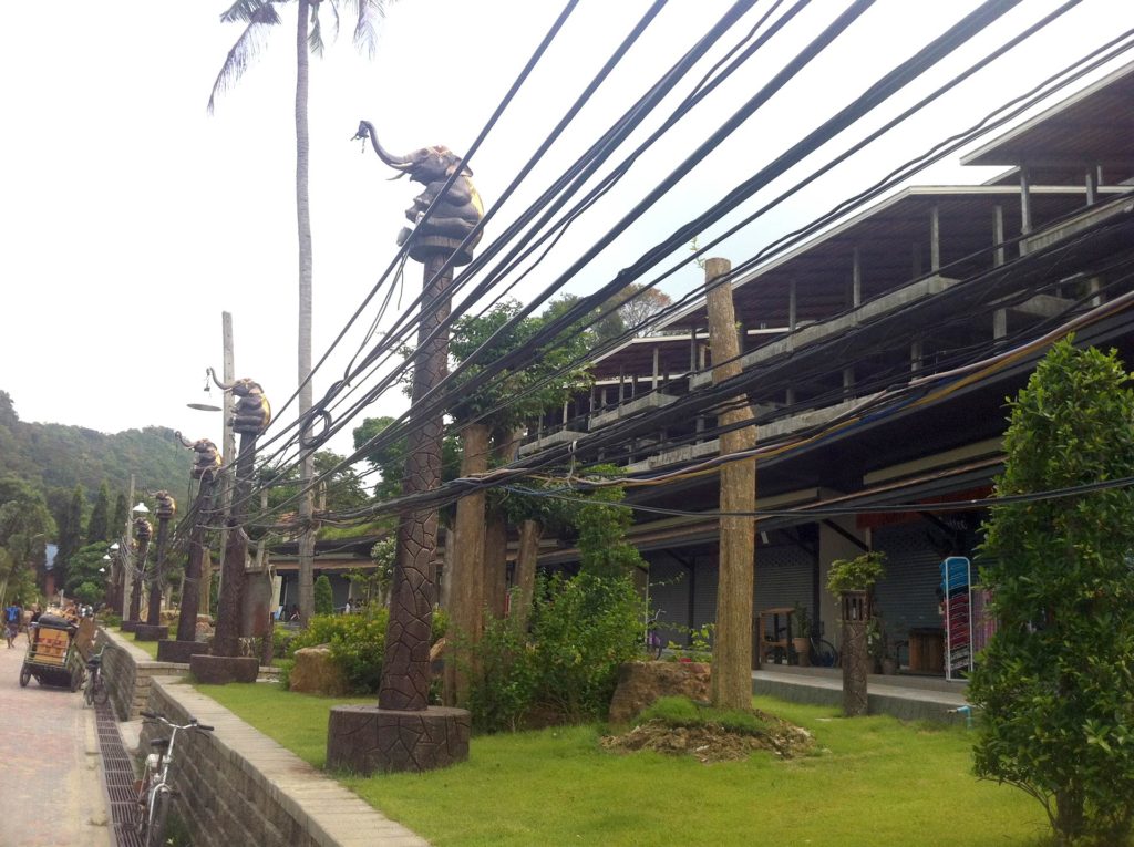 cabos de energia na Tailândia