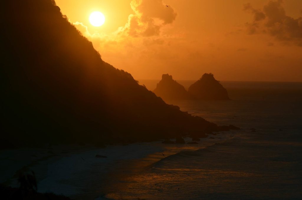 Pôr do sol em Noronha