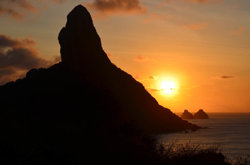 Pôr do sol em Noronha