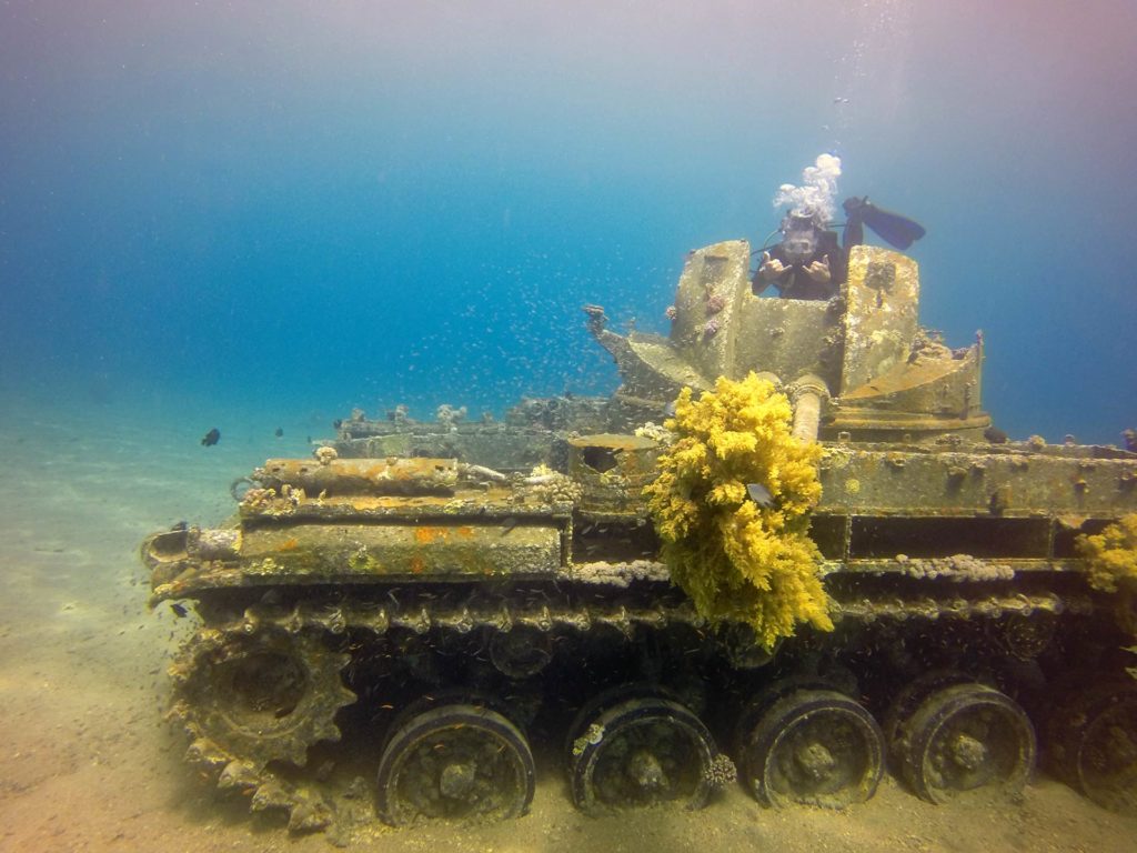 tanque naufragado em Aqaba