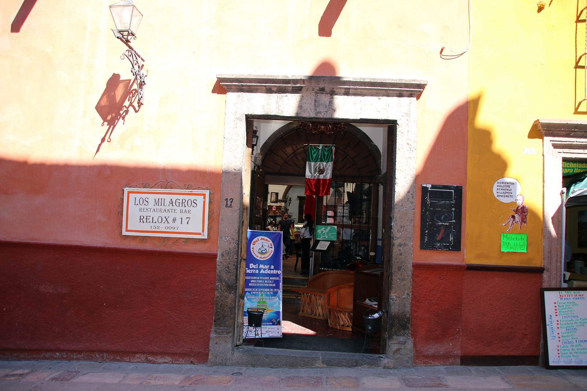 Almoço no Restaurante Los Milagros em San Miguel de Allende - Boa Viagem