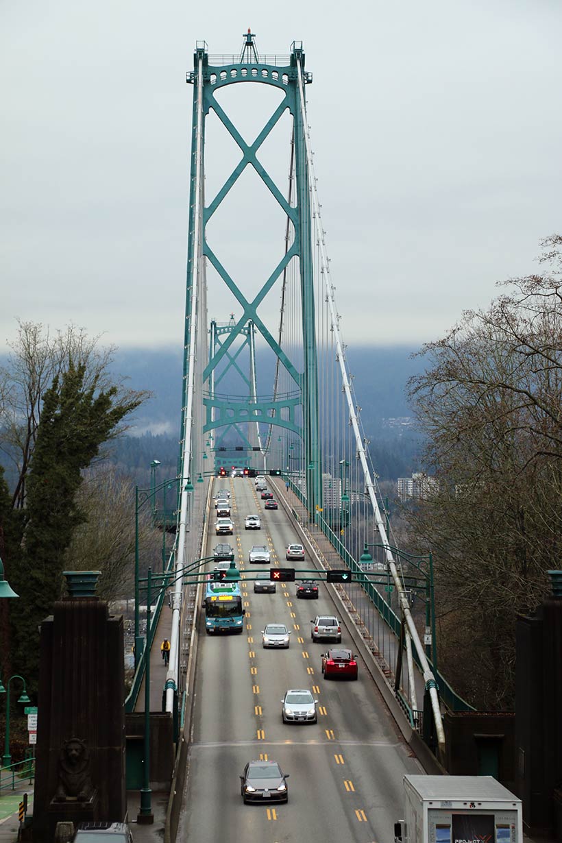 Ponte que liga Vancouver Downton a North Vancouver