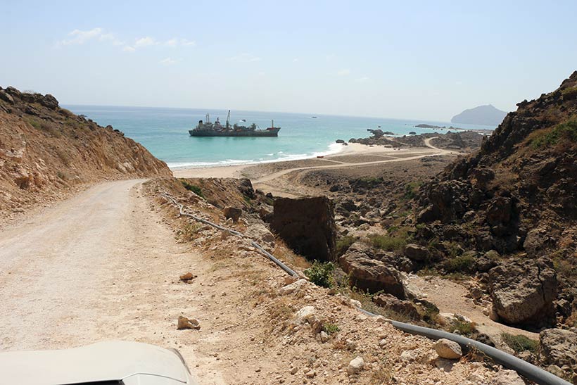 Rumo às praias de Salalah, no Omã