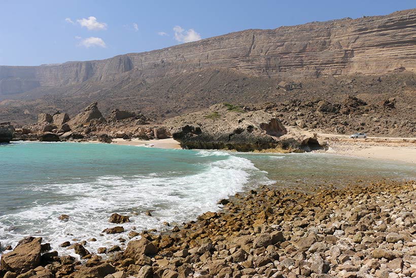 Praia em Salalah, no Omã