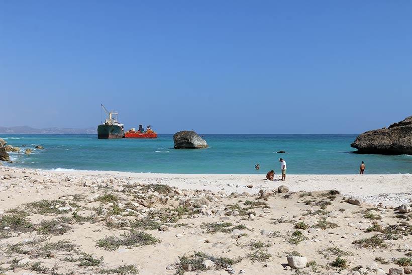 Uma praia só pra gente em Salalah, no Omã