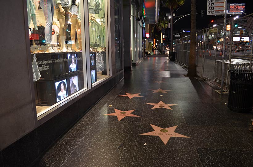 Calçada da Fama em Hollywood - Los Angeles