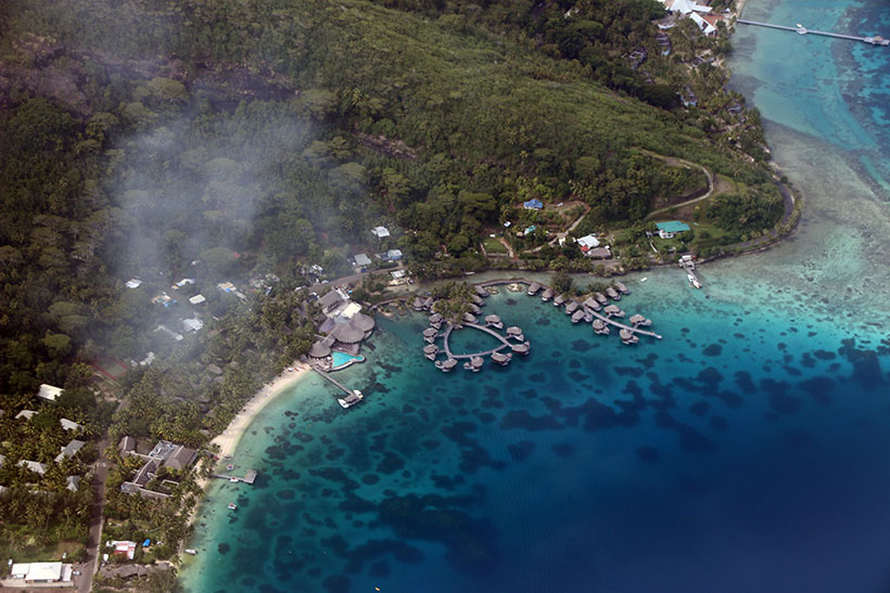 Hotel em Bora Bora - Foto Aérea