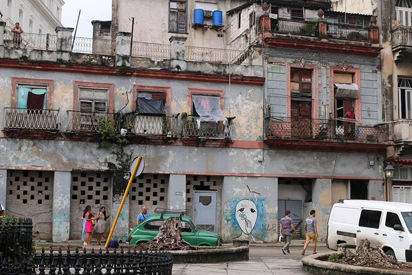Cenário incrível no centro de Havana