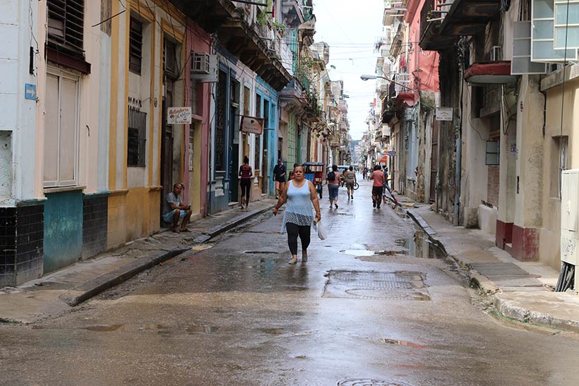 Uma das ruas de Habana Vieja