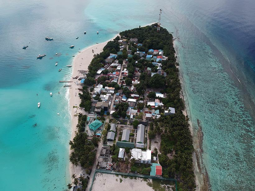 Lugares lindos nas Maldivas