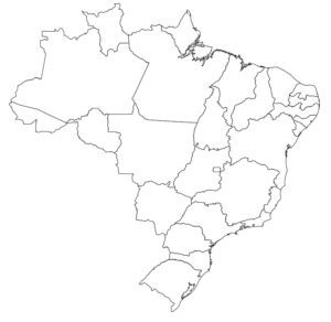 Mapa do Brasil para Colorir